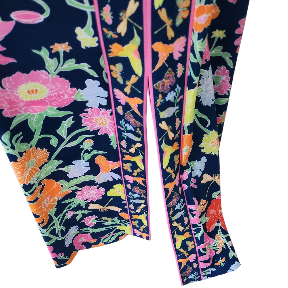Gretchen Scott Designs Navy Floral One-Piece with Contrast Button Strap - Picture 10 of 12
